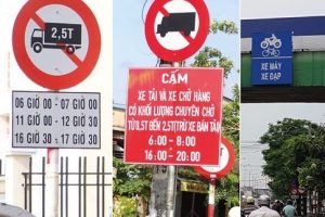 CÁC BIỂN CẤM TẢI TRỌNG VÀ TỔNG TẢI TRỌNG-LỆNH CẤM XE TẢI MỚI NHẤT